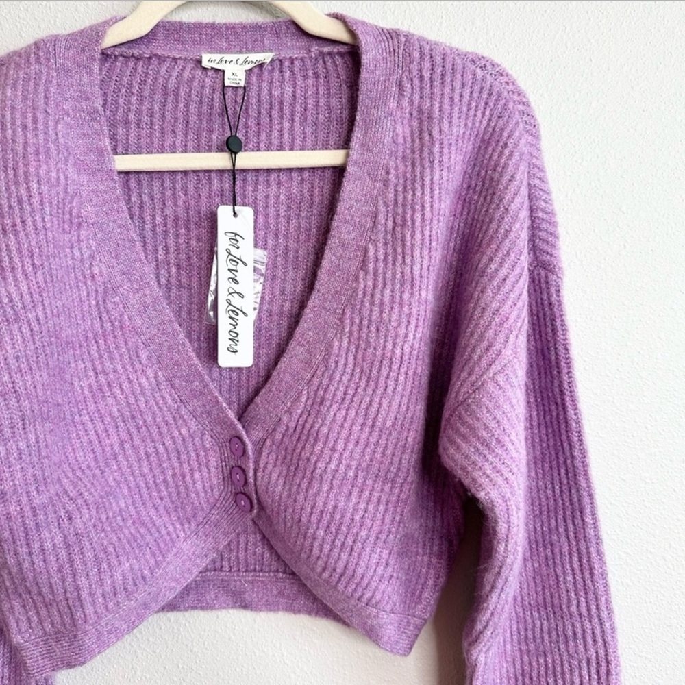 For Love and Lemons Crop Cardigan XL - Picture 5 of 10